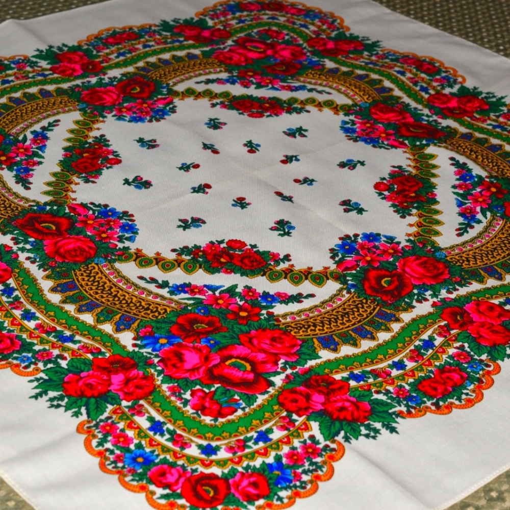 Floral Patterned Scarf